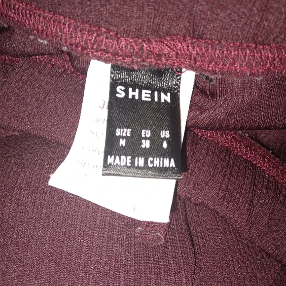 Shein Ribbed Cotton Pants - Picture 3 of 4